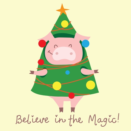 Vector illustration of the symbol of the year.のイラスト素材