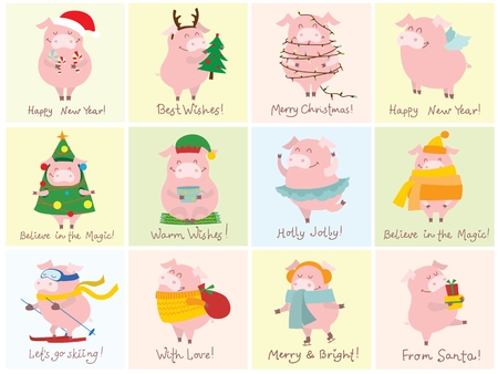 Vector illustration of the yearのイラスト素材