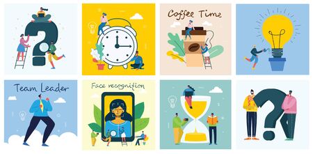 Business and Start up design backgroundsのイラスト素材