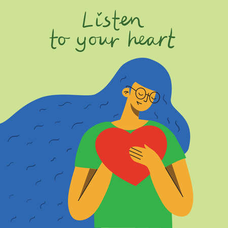 Love yourself. Vector lifestyle concept card with text don t forget to love yourself.のイラスト素材