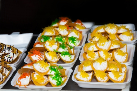 Thai Crispy Pancake, Kanom Buang の写真素材