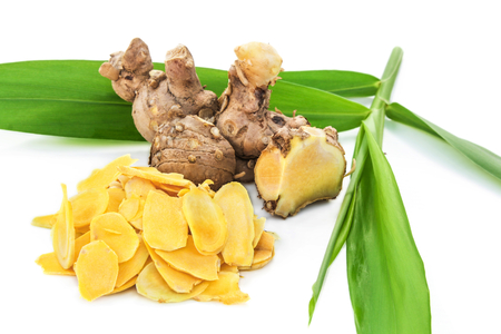 Cassumunar ginger, a basic ingredient for Thai massage oil 