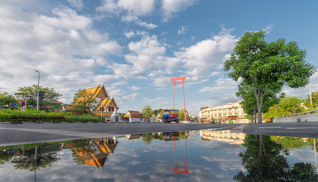 Wat Suthat Thepwararam and Sao Chingchaの写真素材