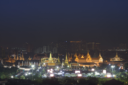 Wat Phra Kaew, land mark of Bangkok, Thailand.の写真素材