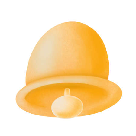 cartoon bell isolated on white backgroundの写真素材