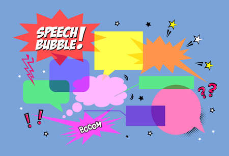 Translucent Speech Bubbles for web. Vector