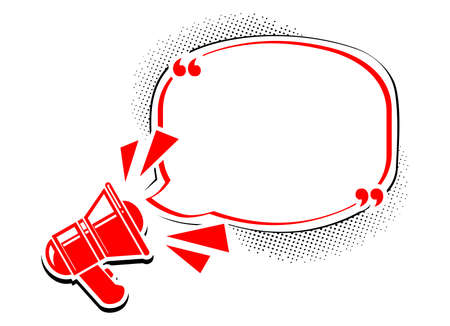 Important urgent message. Vector megaphone with space for your text on transparent backgroundのイラスト素材