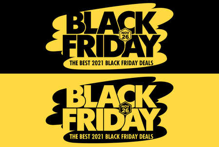 Best Black Friday 2021. Vector icon or banner with discount offersのイラスト素材