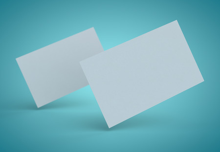 blank business cards, identity design, corporate templates, company style 3D Illustrationの写真素材