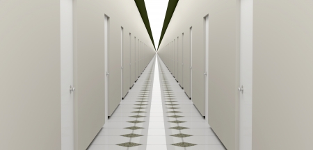 Endless hallwayの写真素材