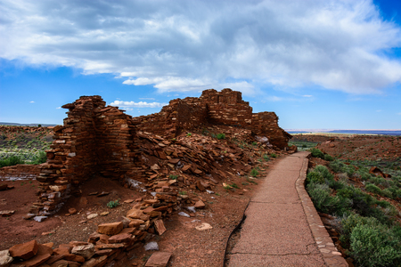 Ancient ruins complex. Wupatki National Monument in Arizona, USAの写真素材