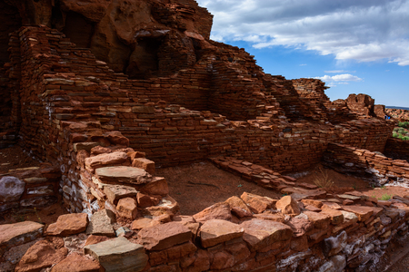 Ancient ruins complex. Wupatki National Monument in Arizona, USAの写真素材