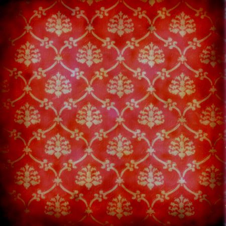 Stained Victorian (painted) wallpaper with trendy ornamentsの写真素材
