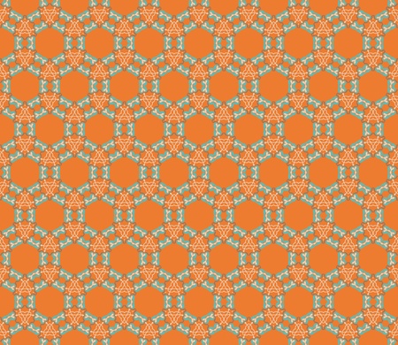 Art Deco seamless pattern in grey, beige, orange and greenのイラスト素材