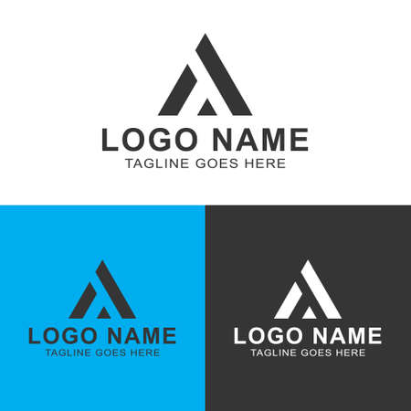 Letter A Minimal Logo Designのイラスト素材