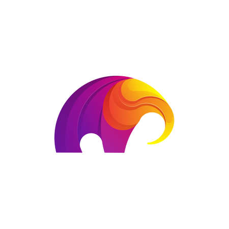 I use circle element to form this logoのイラスト素材
