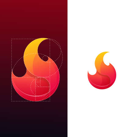 Fire logo templateのイラスト素材