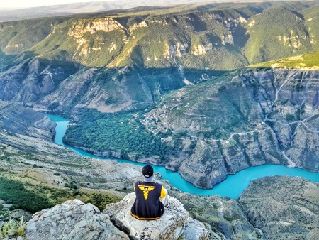 Sulak Canyon, Dubki, Russia.のeditorial素材