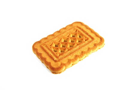 Close up cookies on white background の写真素材