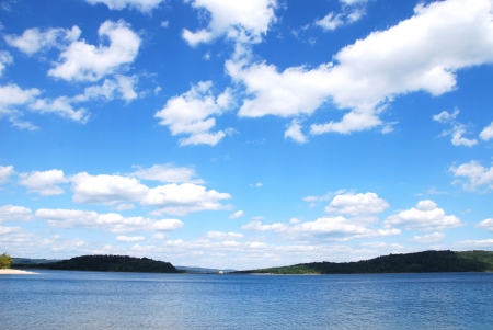 Lake on summerの写真素材