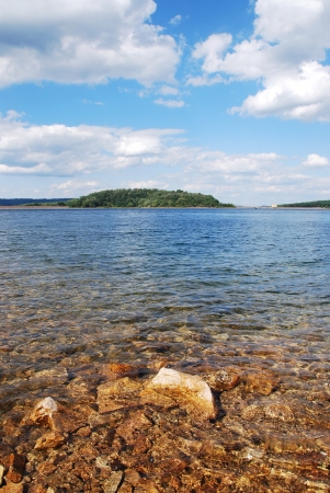 Lake on summerの写真素材