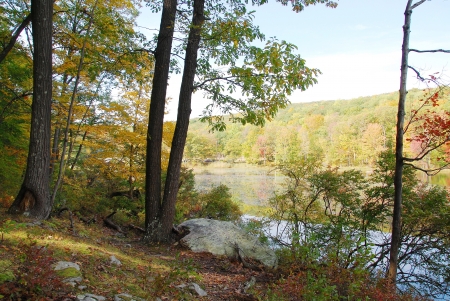 Autumn in Lakeの写真素材