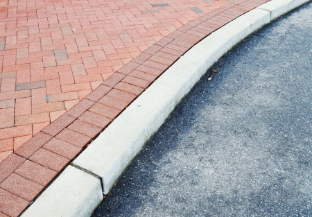 Brick Sidewalk Detailの写真素材