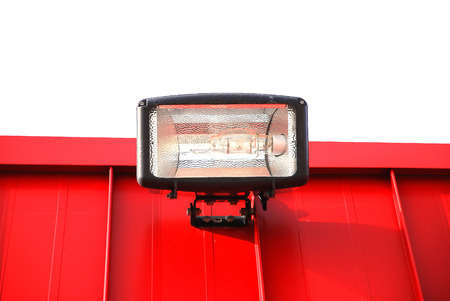              lamp on the red roof                  の写真素材