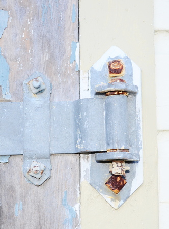 Old hingeの写真素材