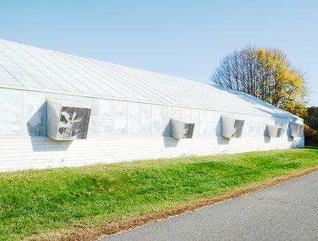 Ventilation on the greenhouseの写真素材