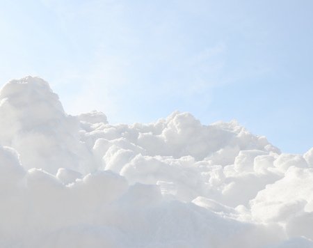 Snow pile, hill