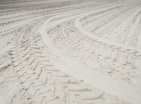 Wheel tracksの写真素材