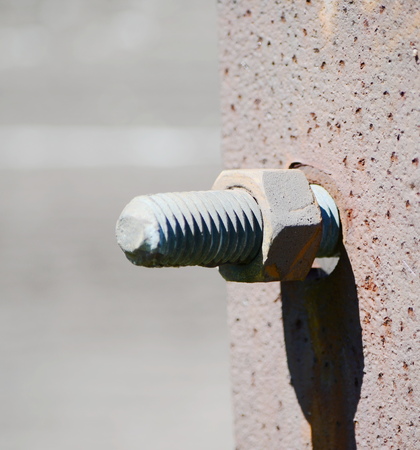 bolt with nutの写真素材