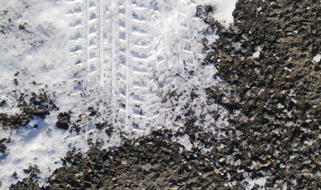 snow tireの写真素材