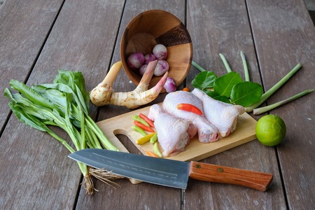 Northern Style Spicy Chicken Soup (Tom Yum Gai) ingredientの写真素材