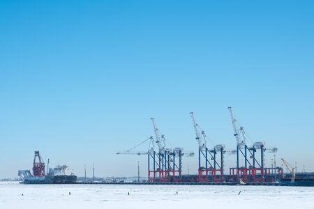 Port Bronka - deepwater modern ecoport in Baltic regionのeditorial素材