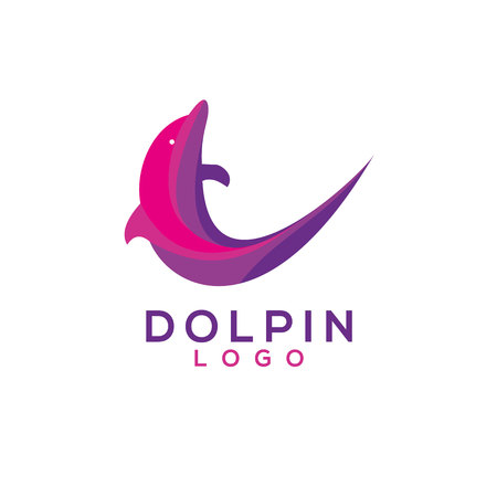 Modern Dolpin Logo templateのイラスト素材