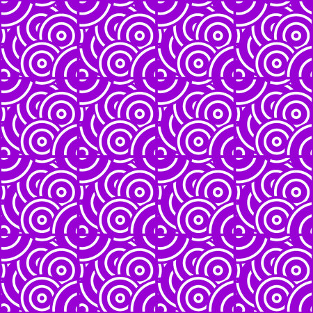 Purple Abstract Circle Pattern Seamlessのイラスト素材