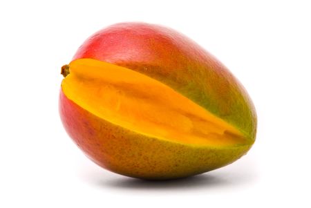 Mango isolated on white background の写真素材