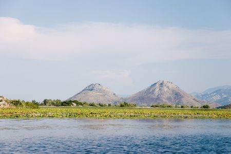 Mountain lake.の写真素材