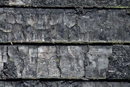 The scorched wooden background.の写真素材