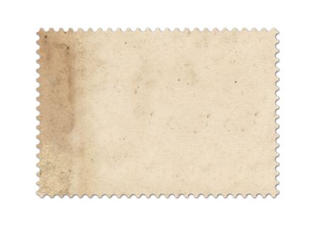 Blank post stamp scanned with high resolutionの写真素材