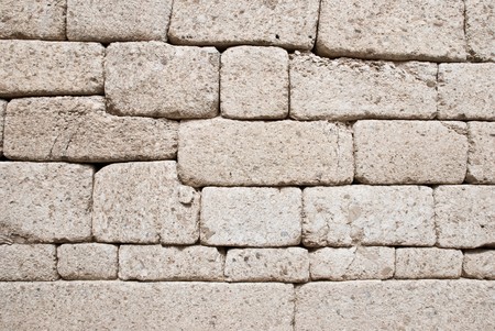 Closeup view of the old stone wall の写真素材