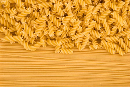 Raw pasta backgroundの写真素材
