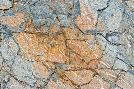 Closeup view of the stone wall 
