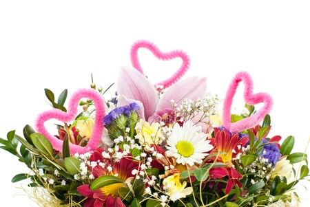 Magnificent bouquet on a whiteの写真素材