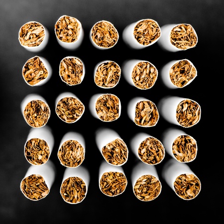 Abstract cigarettes background. Small DOFの写真素材