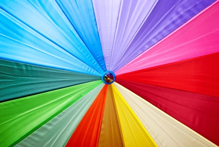 Colourful umbrella backgroundの写真素材