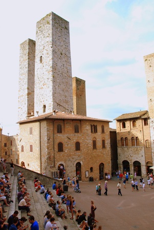 Towers of San Gimignanoのeditorial素材