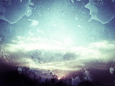 Beautiful dramatic view of nature in Evening Stock photos. This photo is taken in india.の写真素材